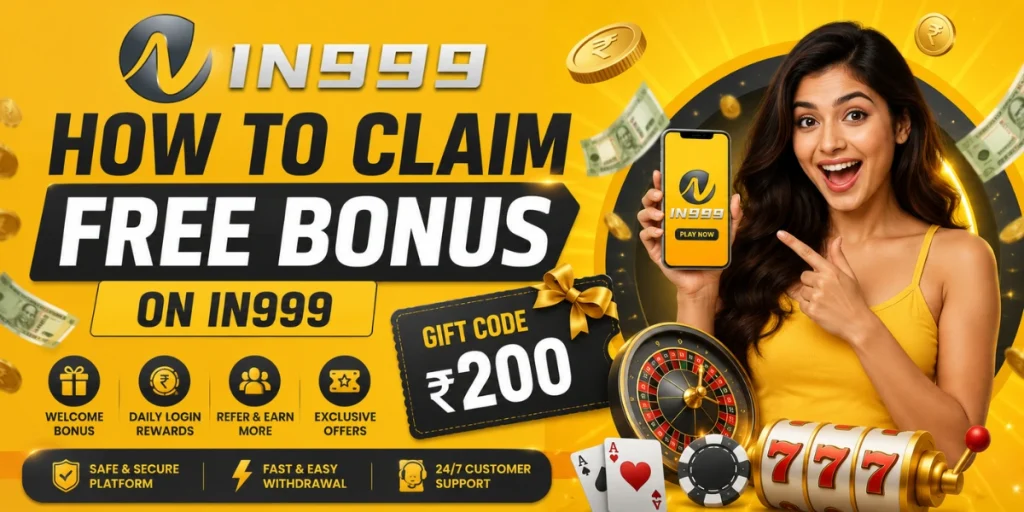 How to Claim Free Bonus on IN999